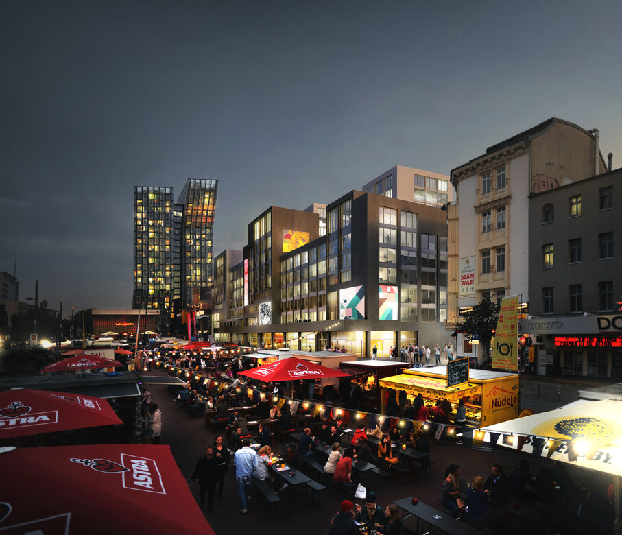 Spielbudenplatz 1. Phase
